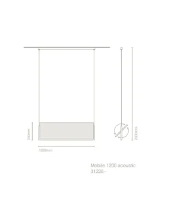 Lámpara colgante Mobile Acoustic 120 cm - Nexia