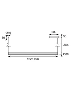 Lámpara colgante Model C2 - Conalux - Lámpara lineal de cristal