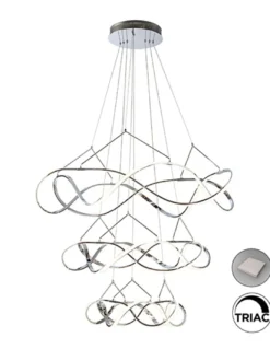 Lámpara colgante Molly - Schuller - Lámpara de araña moderna y elegante, regulable, color plata