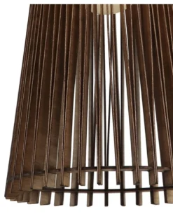 Lámpara colgante Mon - AJP - Lámpara de madera oscura, 20 cm