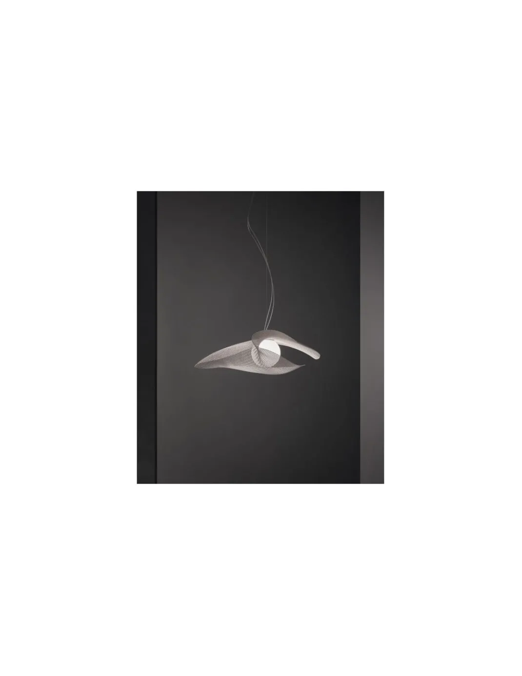 Lámpara colgante Mytilus - a-emotional light - Lámpara de diseño con pantalla de malla ondulada
