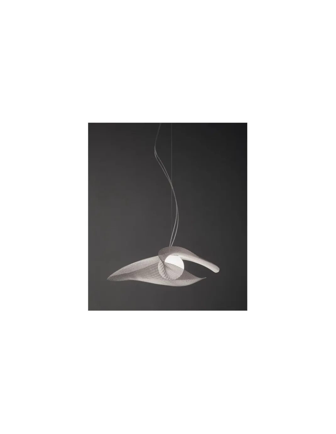 Lámpara colgante Mytilus - a-emotional light - Lámpara de diseño con pantalla de malla ondulada