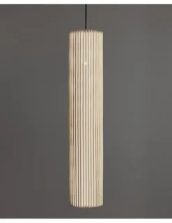 Lámpara colgante Núa - a-emotional light - Diseño vertical de malla metálica disponible en 2 tamaños