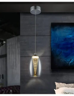 Lámpara colgante Nebula – Schuller – Pantalla de cristal espejado