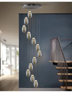 Lámpara colgante Nebula - Schuller - Lámpara idónea para hueco de escalera