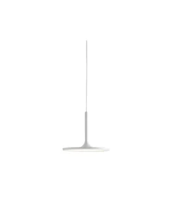 Lámpara colgante Net - LedsC4 - Lámpara LED minimalista blanca, altura regulable