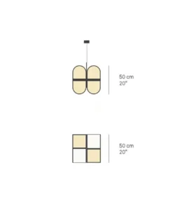 Lámpara colgante Osca - LZF - Lámpara artesanal de madera estilo retro