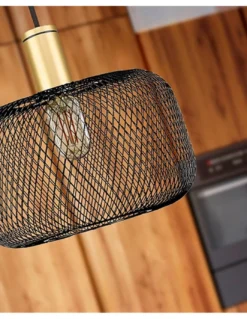 Lámpara colgante Osiris – Schuller – Diseño vintage con tulipa de malla