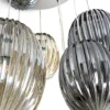 Lámpara colgante Ovila – Schuller – Lámpara de 5 luces, pantallas de cristal