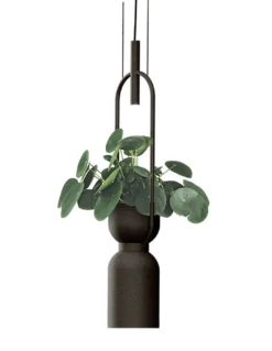 Lámpara colgante Oxygen – Luxcambra – Lámpara macetero LED en blanco o negro