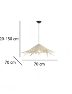Lámpara colgante Pipper - AJP - Lámpara en forma de sombrero de bambú