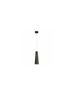 Lámpara colgante Pluma - Faro -Lámpara negra o blanca de diseño elegante y sofisticado. Iluminación ambiental LED