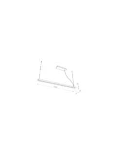 Lámpara Colgante Prim - Pujol. LED 25W 3000K. Idónea para oficina
