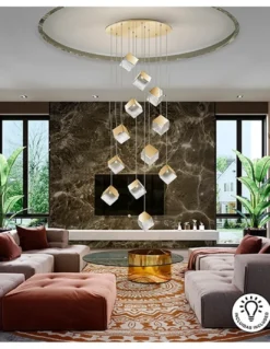 Lámpara colgante Priscila – Schuller – Lámpara decorativa de 12 luces
