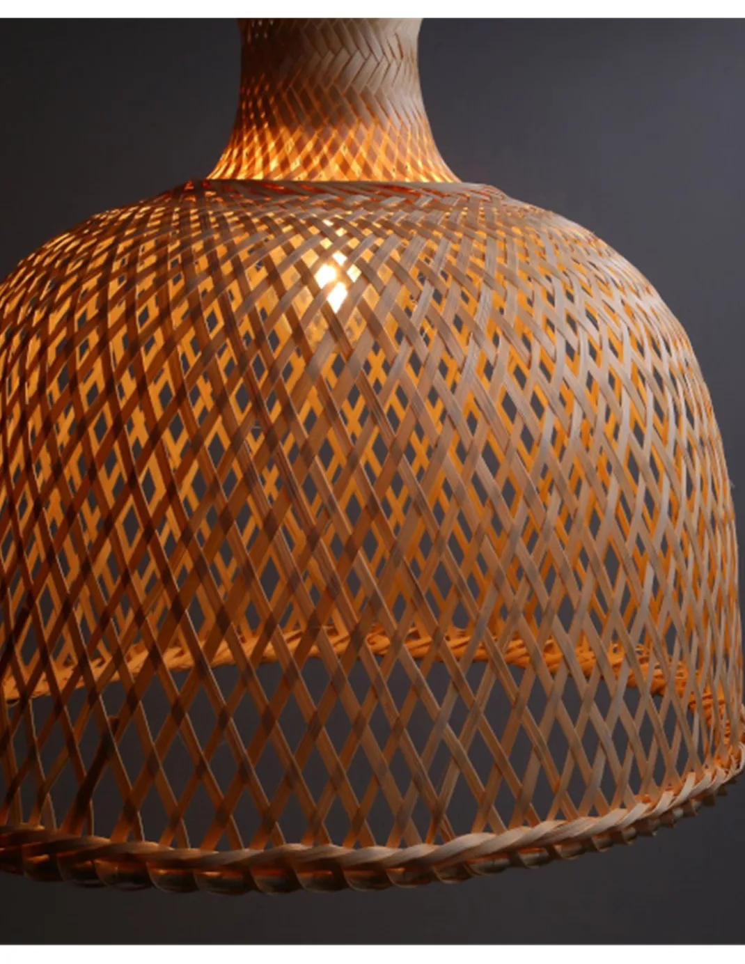 Lámpara colgante Riba – FORLIGHT – Lámpara de madera, Altura regulable, Diámetro: 35 cm