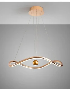 Lámpara colgante Romina - Schuller - Lámpara minimalista dorada