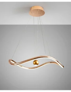 Lámpara colgante Romina - Schuller - Lámpara minimalista dorada