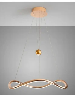 Lámpara colgante Romina - Schuller - Lámpara minimalista dorada