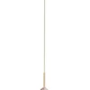 Lámpara colgante Royal Simple - Robin - Lámpara dorada con pantalla esférica de alabastro