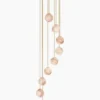 Lámpara colgante Royal Spiral - Robin - Diseño minimalista decorativo, 9 luces de alabastro