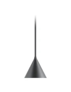 Lámpara colgante Rubi Mono – Robin – Diseño minimalista negro, interior dorado