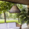 Lámpara colgante Saigon - Faro - Pantalla de mimbre sintético