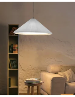 Lámpara colgante Saigon - Faro - Pantalla encintada, diseño decorativo