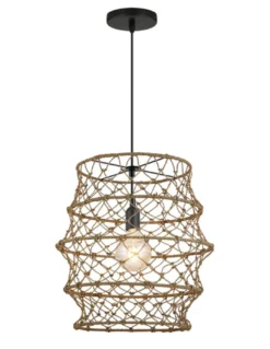 Lámpara colgante Solero - AJP - Lámpara boho chic hecha de cuerda