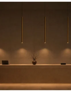 Lámpara colgante Solid SV - B.lux - Suspensión vertical de diseño industrial en 3 tamaños