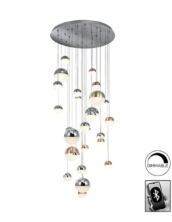 Lámpara colgante Sphere - Schuller - Lámpara bola de grandes dimensiones, luz regulable