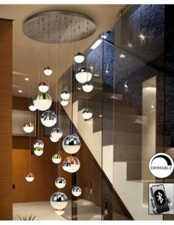 Lámpara colgante Sphere - Schuller - Lámpara decorativa XL, idónea para hueco de escalera