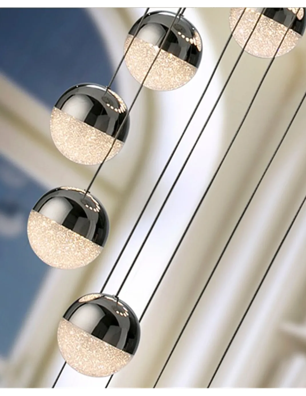 Lámpara colgante Sphere – Schuller – Lámpara de diseño, 14 luces LED regulable