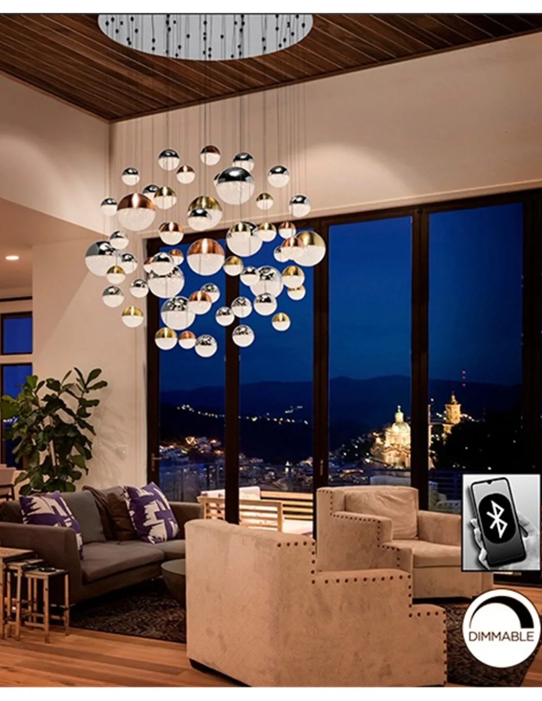 Lámpara colgante Sphere - Schuller - Lámpara decorativa XXL