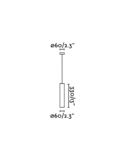 Lámpara colgante Stan - Faro - Lámpara minimalista tubular