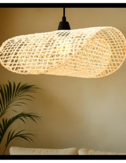 Lámpara colgante Storm - IDP Lampshades - Lámpara decorativa de mimbre