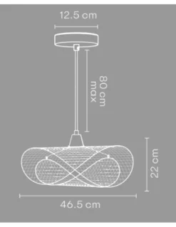 Lámpara colgante Storm - IDP Lampshades - Lámpara decorativa de mimbre