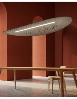 Lámpara colgante Sulay – Luz Negra – Lámpara acústica LED, disponible regulable Push/Dali