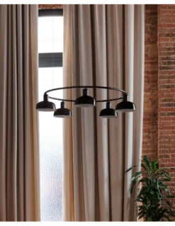 Lámpara colgante Tatawin – Faro – Lámpara circular con 5 luces y 2 tamaños