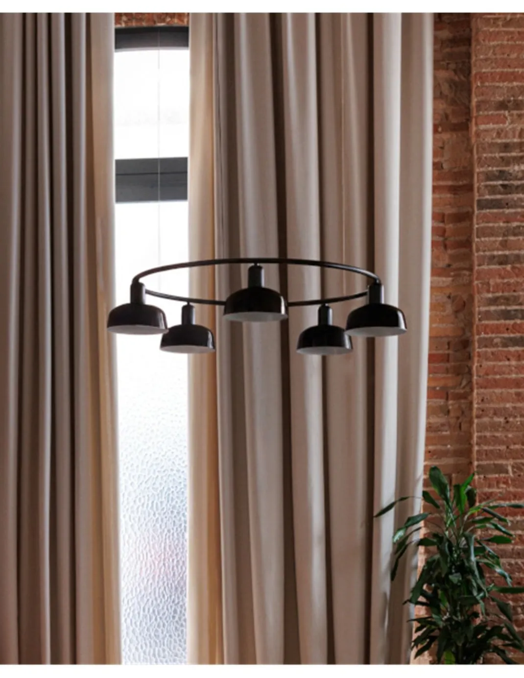 Lámpara colgante Tatawin – Faro – Lámpara circular con 5 luces y 2 tamaños