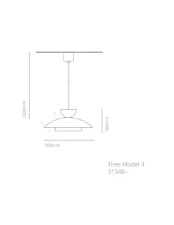 Lámpara colgante Tires Model 4 - Nexia