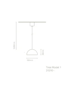 Lámpara colgante Tires Model 1 - Nexia
