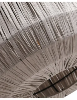 Lámpara colgante Tore - AJP - Lámpara de papel decorativa, acabado gris