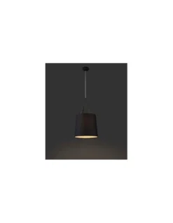 Lámpara colgante Tree - Faro - Lámpara contemporánea, pantalla de tela en blanco o negro