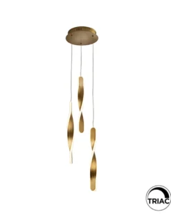 Lámpara colgante Twist – Schuller – Lámpara minimalista dorada