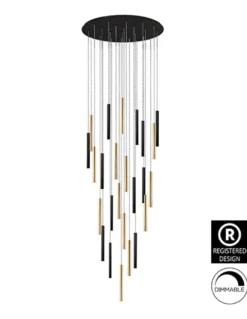 Lámpara colgante Varas – Schuller – Diseño elegante con 25 luces, disponible en 2 tamaños