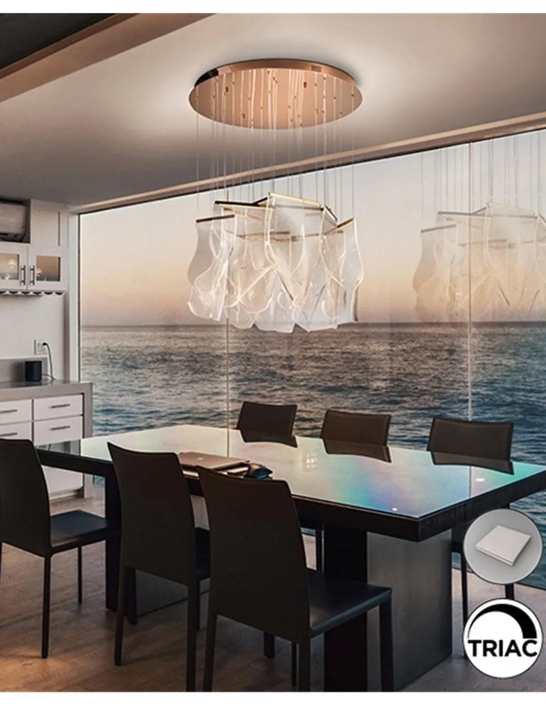 Lámpara colgante Velos – Schuller – Diseño decorativo LED regulable