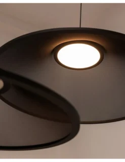 Lámpara colgante Warp Base - Arkoslight - Diseño moderno con pantalla textil translúcida
