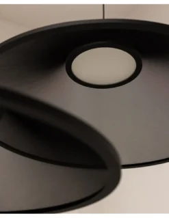 Lámpara colgante Warp Base - Arkoslight - Diseño moderno con pantalla textil translúcida