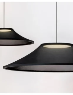 Lámpara colgante Warp Base - Arkoslight - Diseño moderno con pantalla textil translúcida