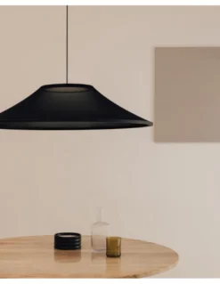 Lámpara colgante Warp Base - Arkoslight - Diseño moderno con pantalla textil translúcida